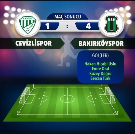 BAKIRKÖYSPOR ZİRVEYE YERLEŞTİ